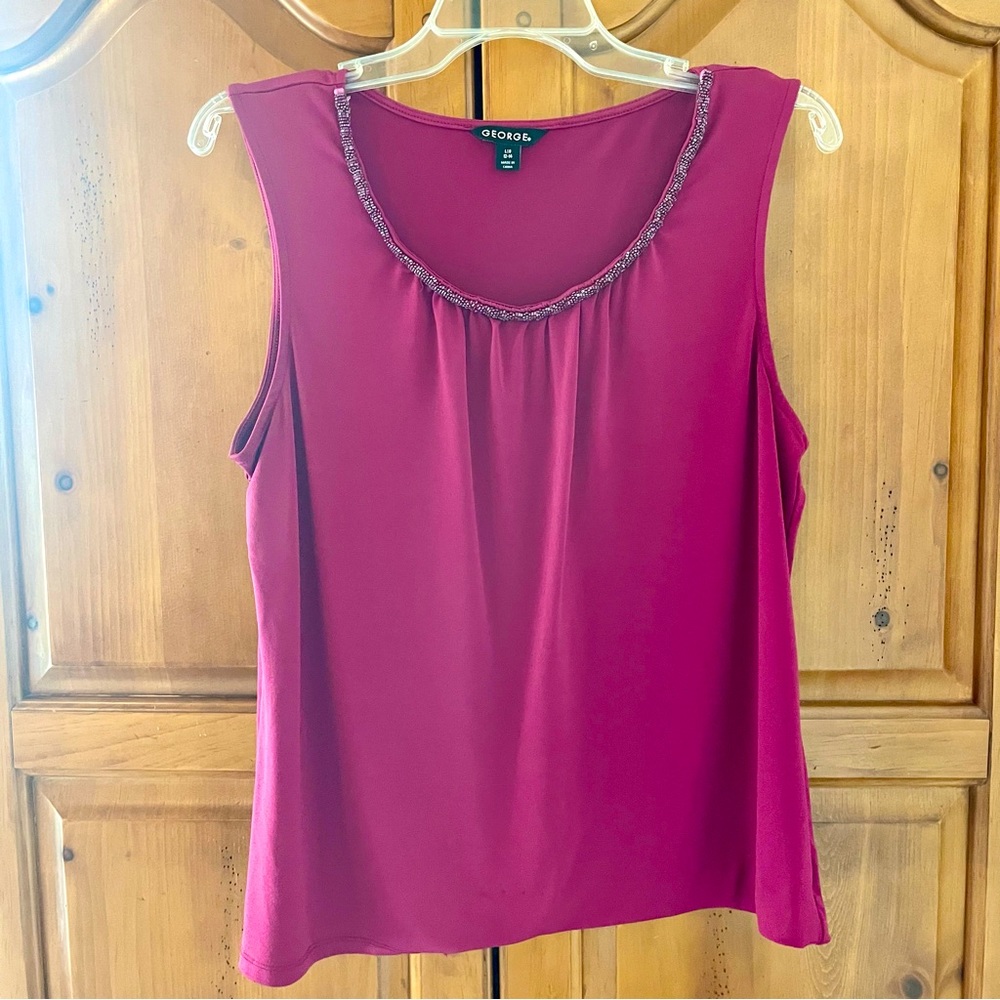 Magenta George Top
